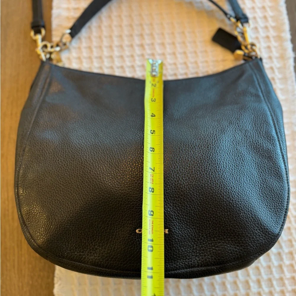 Coach Black Leather Shoulder Bag - Picture 6 of 16
